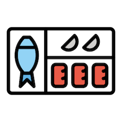 🍱 Bandeja de comida con compartimentos Emoji en Openmoji