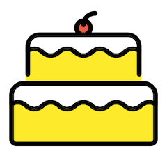 Torta di compleanno Emoji Openmoji