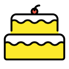 Torta di compleanno on Openmoji