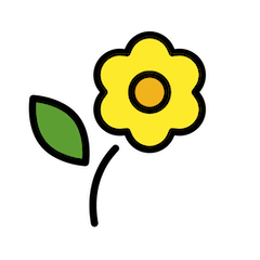 🌼 Flor Emoji en Openmoji