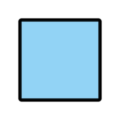 Quadrato blu Emoji Openmoji