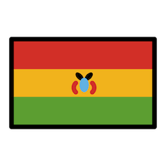 Bandeira da Bolívia Emoji Openmoji
