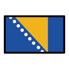 Bosnien-Hercegovinas Flagga on Openmoji