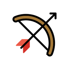 Arco y flecha Emoji Openmoji