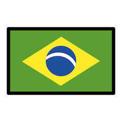 Flagge von Brasilien Emoji Openmoji