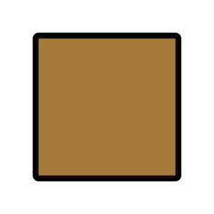 Quadrato marrone on Openmoji