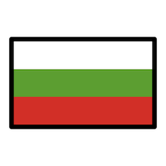 Flagge von Bulgarien Emoji Openmoji