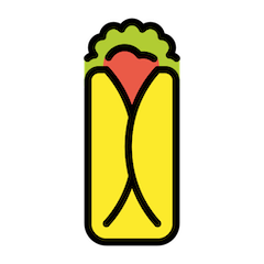🌯 Burrito Emoji in Openmoji