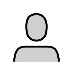 👤 Silhouette einer Person Emoji auf Openmoji