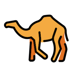 🐪 Kamel Emoji auf Openmoji