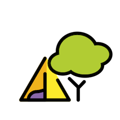 キャンプ on Openmoji