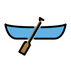 Canoe Emoji in Openmoji