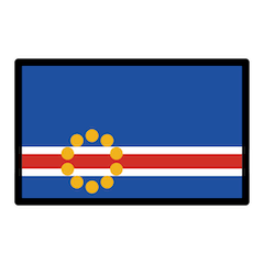 🇨🇻 Bandeira de Cabo Verde Emoji nos Openmoji