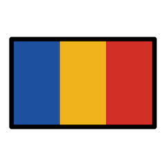 Bandeira do Chade Emoji Openmoji