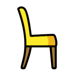 🪑 Cadeira Emoji nos Openmoji