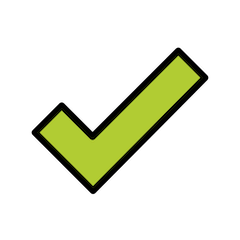 Marca de verificación Emoji Openmoji