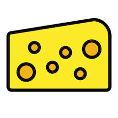 Cuña de queso Emoji Openmoji