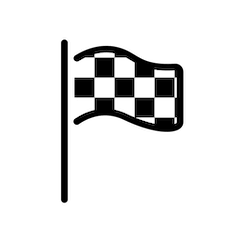 Bandeira xadrez Emoji Openmoji