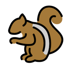 Streifenhörnchen Emoji Openmoji
