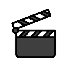 Filmklapper on Openmoji