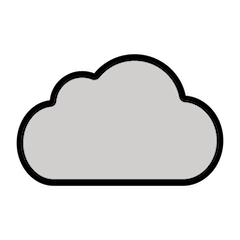 Cloud Emoji in Openmoji