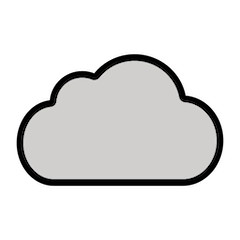 Cloud on Openmoji