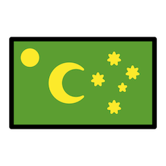 Bandiera delle Isole Cocos (Keeling) Emoji Openmoji