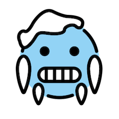 Frierendes Gesicht Emoji Openmoji