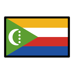 Drapeau des Comores Émoji Openmoji
