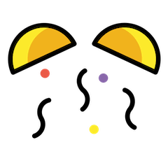 🎊 Palla di coriandoli Emoji su Openmoji