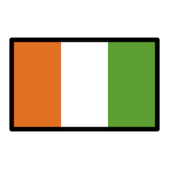 Bandeira da Côte d’Ivoire Emoji Openmoji