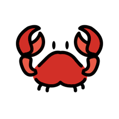 Crab on Openmoji