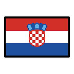क्रोएशिया का झंडा on Openmoji