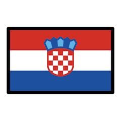 Flag: Croatia on Openmoji