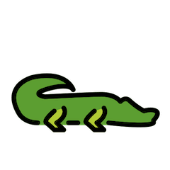 🐊 Crocodilo Emoji nos Openmoji