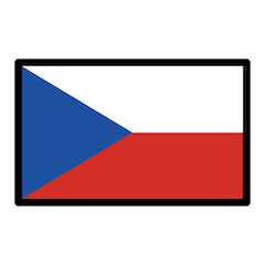 Bandeira da Chéquia Emoji Openmoji