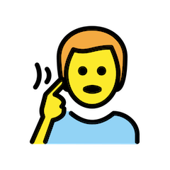🧏‍♂️ Uomo sordo Emoji su Openmoji