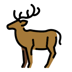🦌 Deer Emoji in Openmoji