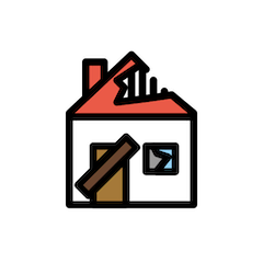 🏚️ Derelict House Emoji in Openmoji