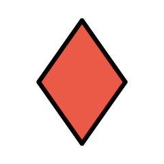 ♦️ Karo (Kartenfarbe) Emoji auf Openmoji
