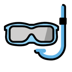Máscara de mergulho Emoji Openmoji