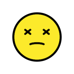 😵 Dizzy Face Emoji in Openmoji