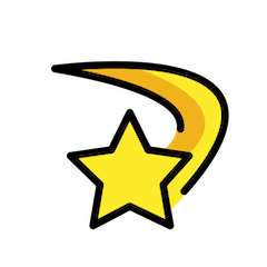 💫 Symbol geschweifter Stern Emoji auf Openmoji