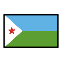 Bandeira do Jibuti Emoji Openmoji