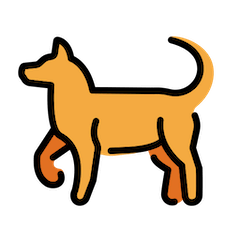 Dog Emoji in Openmoji