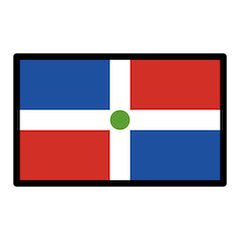 डोमिनिकन गणराज्य का झंडा on Openmoji