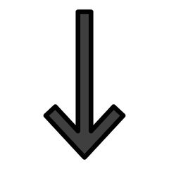 Down Arrow Emoji in Openmoji