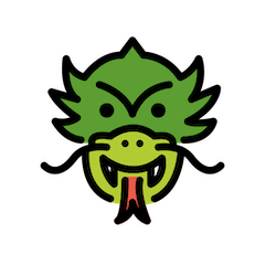 🐲 Cabeza de dragon Emoji en Openmoji