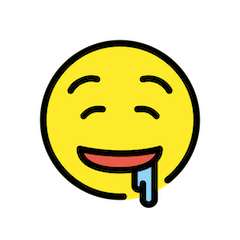 Drooling Face Emoji in Openmoji