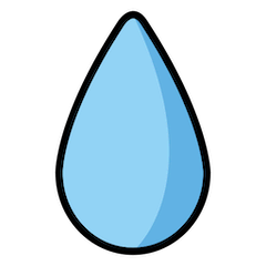 Gota de agua on Openmoji